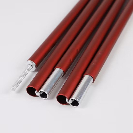 Varilla de soporte ajustable para tienda de campaña de aleación de aluminio de 28mm de diámetro, accesorios para tienda de campaña, tubo de aluminio