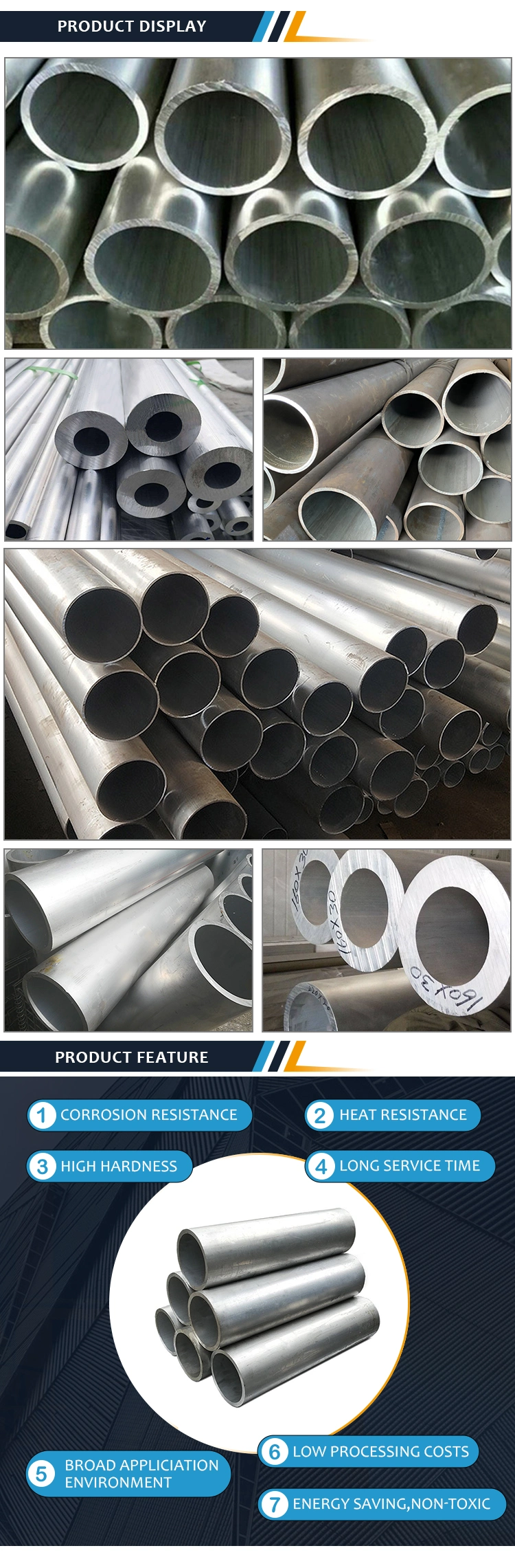 High Precision 0.5mm Diameter 6061 5083 5052 3003 6063 7075 2024 Aluminium Aluminum Capillary Pipe Tube