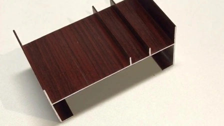 Perfil de armario para marco de extrusión de aluminio con transferencia de calor de madera